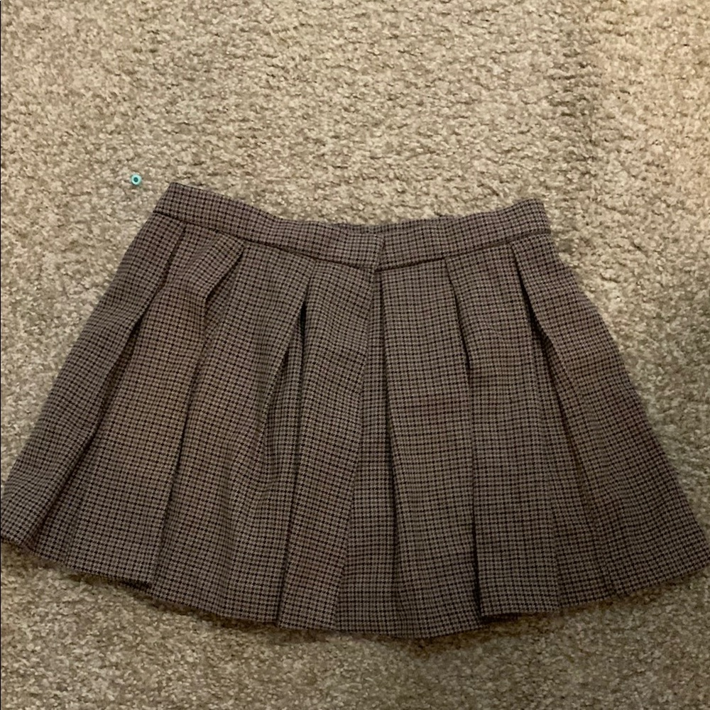 Zara Mini Skater Skirt Pleated